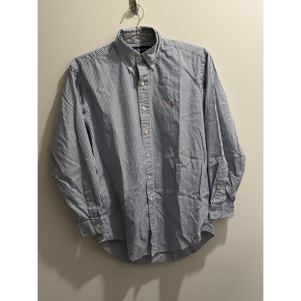 Ralph Lauren Yarmouth Blue  Mens  Preppy Oxford Collegiate Size 15-33